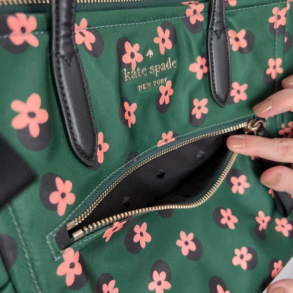 NWOT🌸KateSpade➕BONUS MATCHING EYEGLASS CASE!Green with🌸Flowers. - Picture 5 of 16